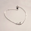 925 Sterling Silver Bracelets Cute Small Whale Charm Thin Chain Bracelets for Women Girl Gift Jewelry